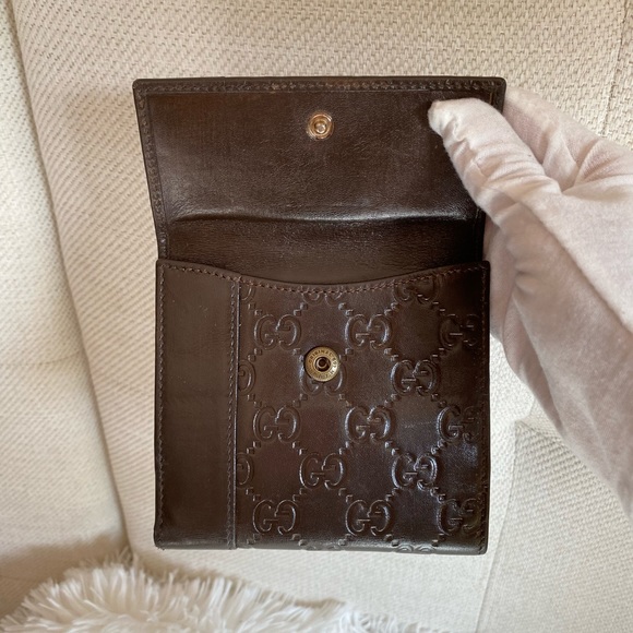 Gucci Brown Wallet W/ Heart and Horse-bit hardware - Picture 4 of 9
